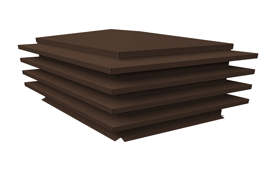 Дымник на трубу Grand Line елка 1400*400 мм Satin RAL 8017