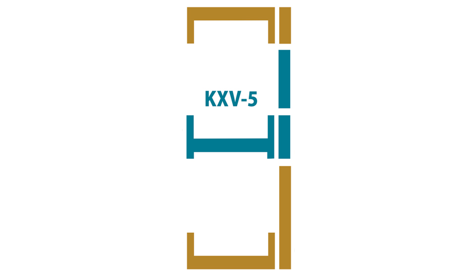 Часть комбинированного оклада FAKRO KXV-5 универсальная, 780*1600 мм