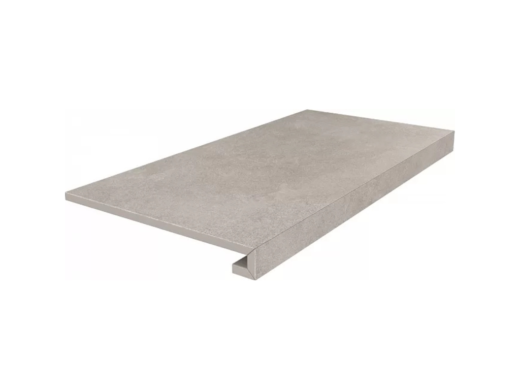 Ступень клееная KERAMA MARAZZI Про Стоун серый светлый необрезная, 600*330*9 мм