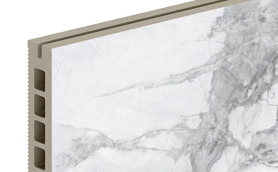 Керамогранитная плита для НВФ ExaTech Marble IN G, 1600*397*20 мм