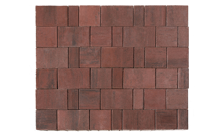 Плитка тротуарная BRAER Старый город Ландхаус 2.0 Color Mix Закат