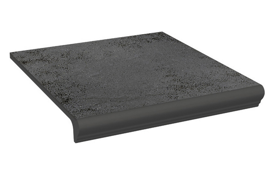 Клинкерная ступень с капиносом Paradyz Semir Grafit, 330*300*8,5 мм
