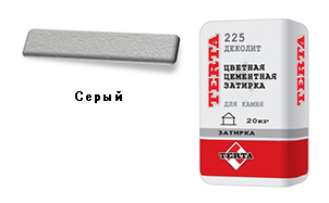 Затирка для швов TERTA Деколит серая, 25 кг