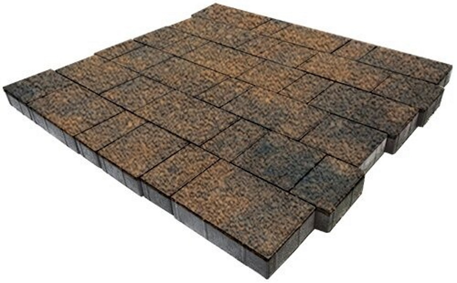 Плитка тротуарная SteinRus, Бельпассо А.23(М).Псм.4, Native, ColorMix Бомонт, толщина 40 мм