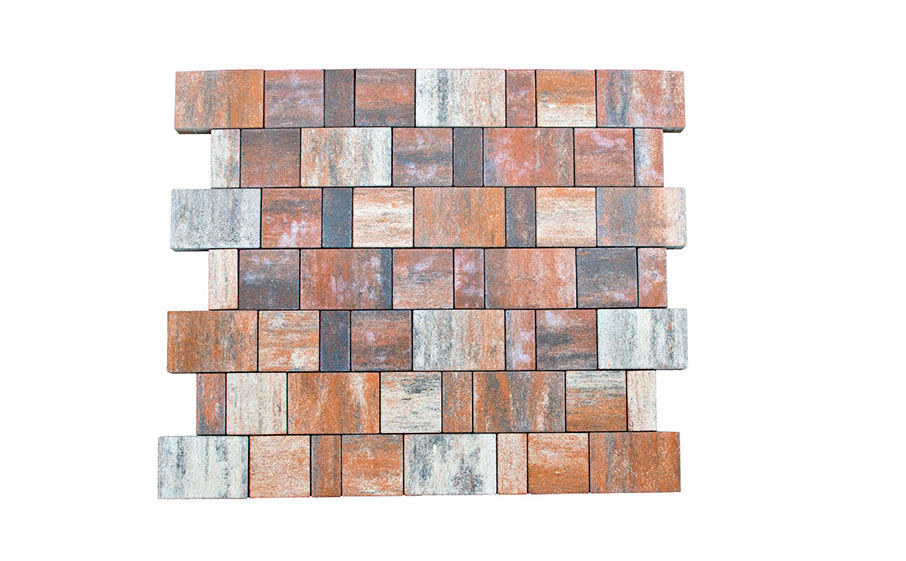Плитка тротуарная BRAER Старый город Ландхаус Color Mix тип 4 Койот, толщина 80 мм