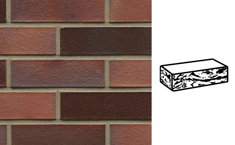 Кирпич клинкерный Muhr 04EG Rotbraun-bunt Edelglanz готик, 240*115*71 мм