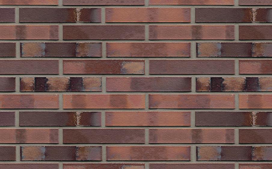 Кирпич клинкерный Westerwaelder Klinker Nr 04S Rotbraun-bunt Spezial, 240*90*40 мм