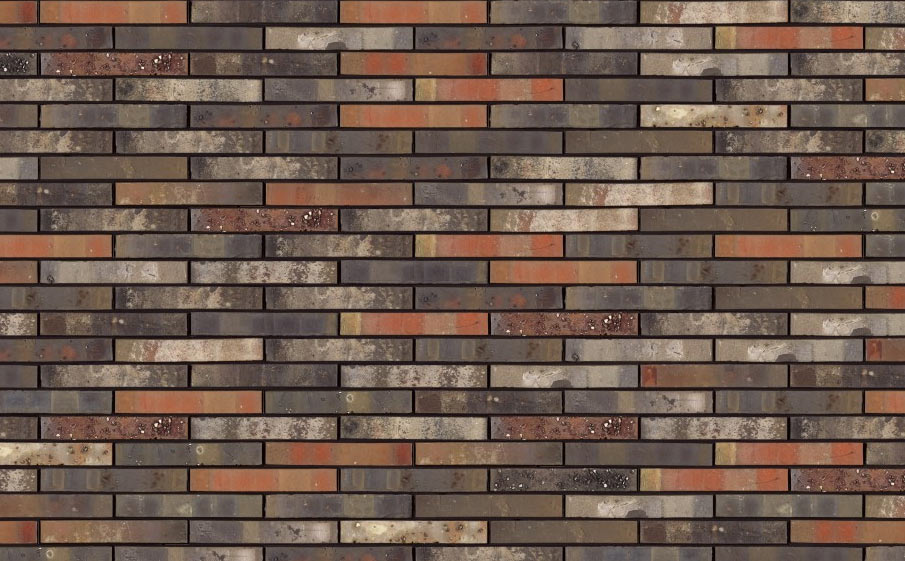 Кирпич облицовочный Terca Archipolis Cadet Zwart, 240*65*40 мм