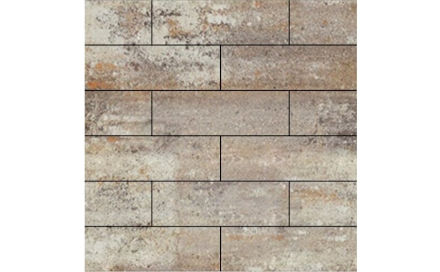 Плитка тротуарная SteinRus Гранада Б.7.П.8 гладкая, ColorMix Берилл, 600*200*80 мм