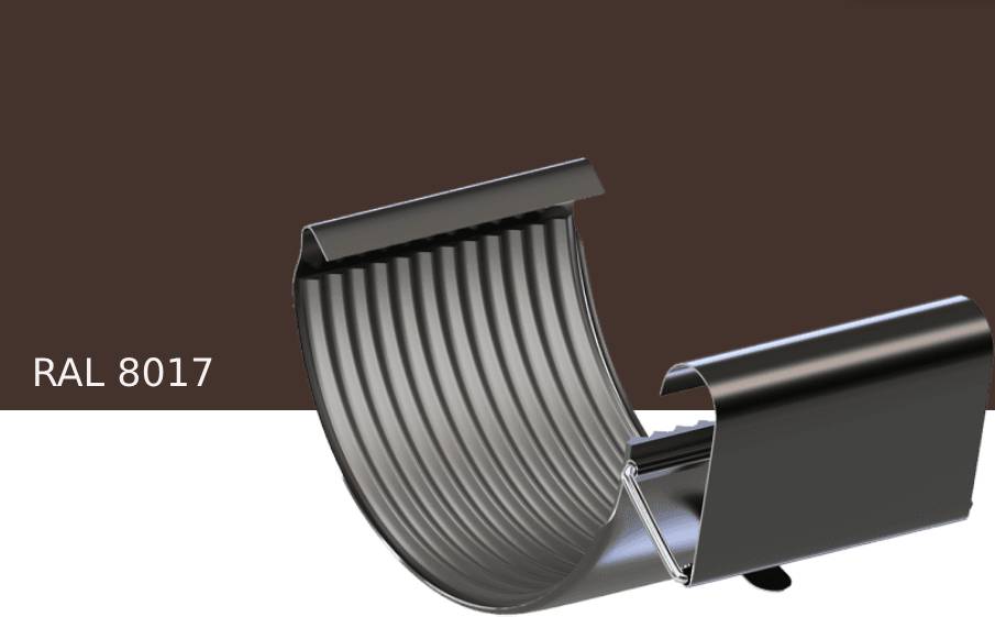 Соединитель желоба KROP STAL для системы D 150/100 мм, RAL 8017