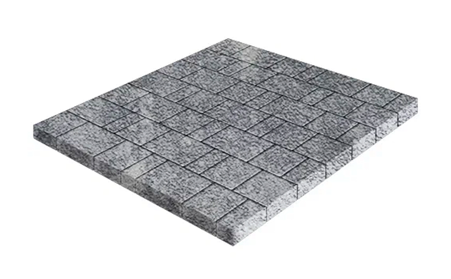 Плитка тротуарная SteinRus Бергамо А.6.Псм.4 Native, ColorMix Актау, толщина 40 мм