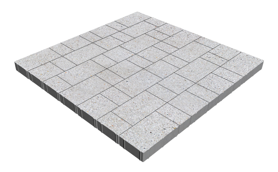 Плитка тротуарная SteinRus Новый город Лион Б.9.Псм.6, Backwash, Эльтон, толщина 60 мм