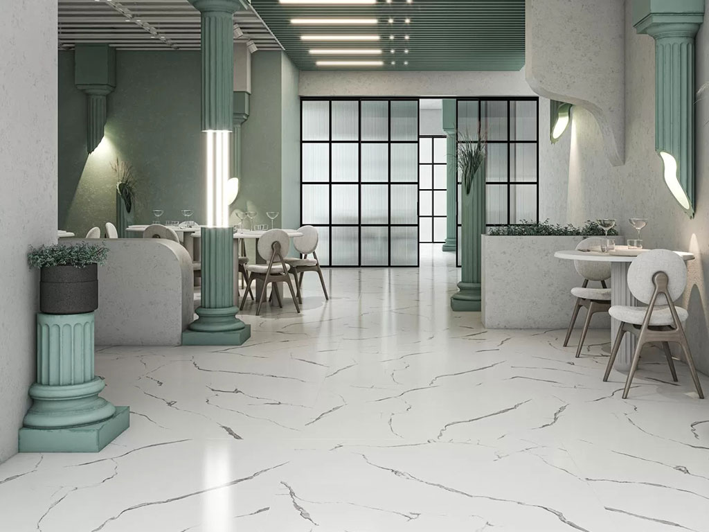 Керамогранит KERAMA MARAZZI Монте Тиберио белый обрезной, 2385*1195*9 мм