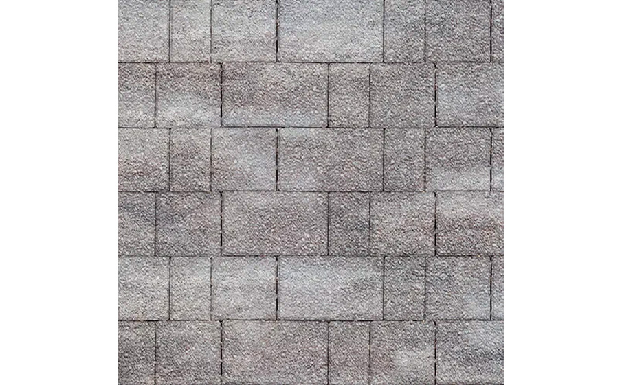 Плитка тротуарная SteinRus New City Street В.8.Псм.8, Antico, ColorMix Умбра, толщина 80 мм