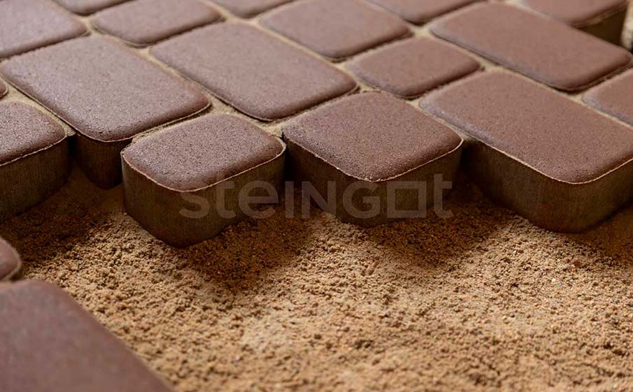 Плитка тротуарная Steingot Моноцвет, Классика, коричневый, комплект 3 шт, толщина 60 мм