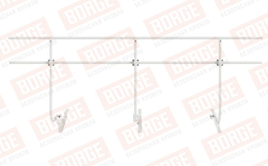 Кровельное ограждение Borge для черепичной кровли оцинкованное RAL 9003, 300*120 см