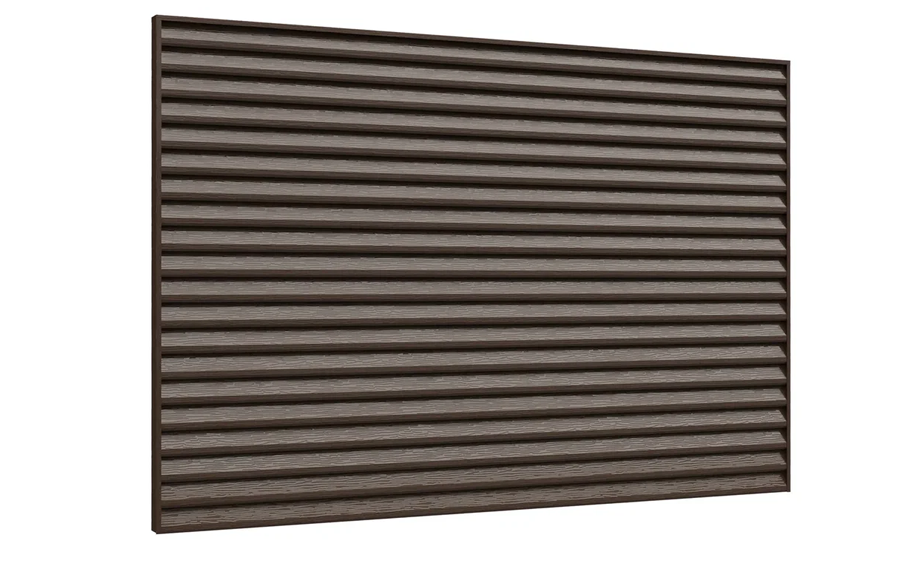 Забор-жалюзи Aquasystem PE RoofTop Шелк, Estet 60, RR 32, фактурная