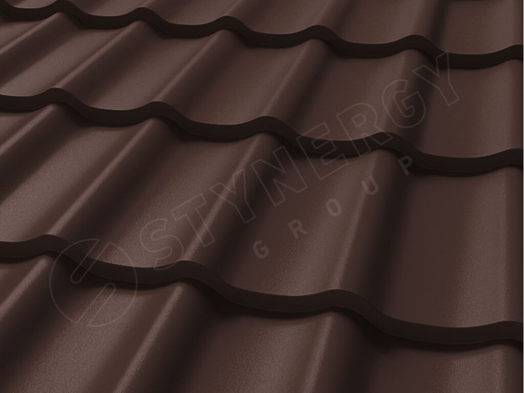 Металлочерепица Stynergy СМ Классик Rooftop Бархат RAL 8017