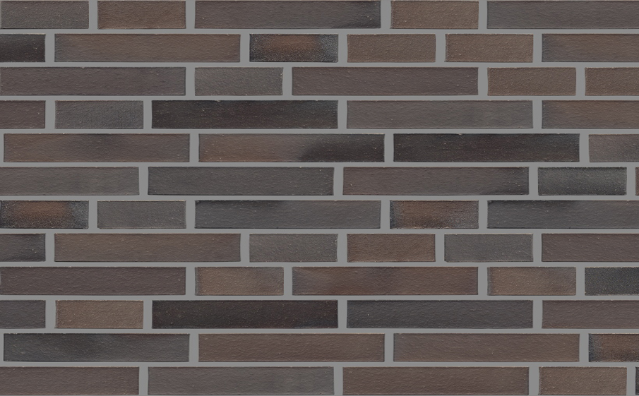 Кирпич клинкерный Muhr 33 A Schwarz-Braun гладкий, 290*90*40 мм