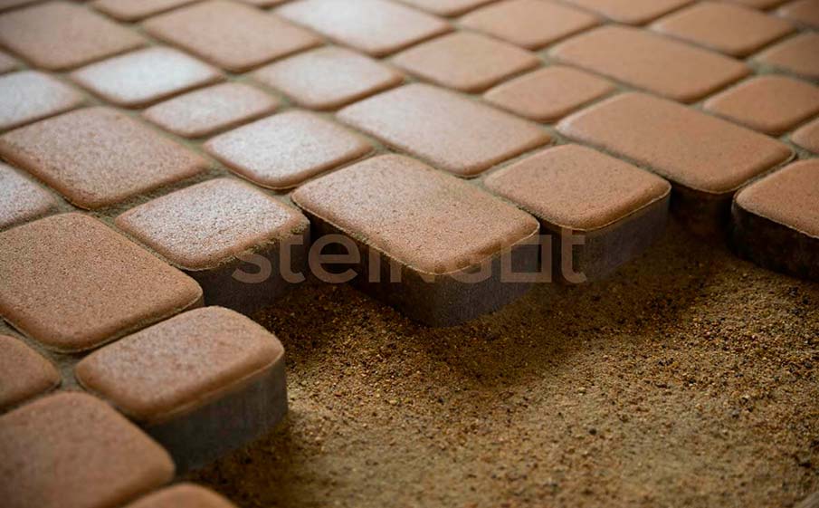 Плитка тротуарная Steingot Моноцвет, Классика, бежевый, комплект 3 шт, толщина 60 мм