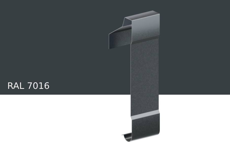 Соединитель маскирующей планки KROP UNI PVC/STAL, RAL 7016