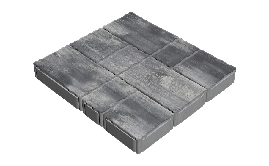 Плитка тротуарная SteinRus Старый город Штайн Б.2.Фсм.6, гладкая, Актау, толщина 60 мм