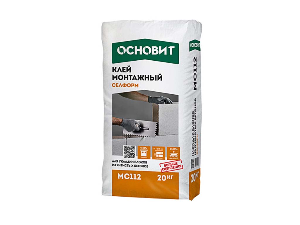 Клей монтажный Основит СЕЛФОРМ МС 112 (ранее серия Т-112), 20 кг