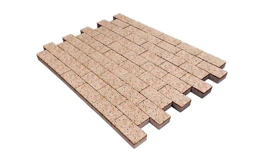 Плитка тротуарная SteinRus Прямоугольник В.6.П.8, Backwash, Грейзен, 200*100*80 мм