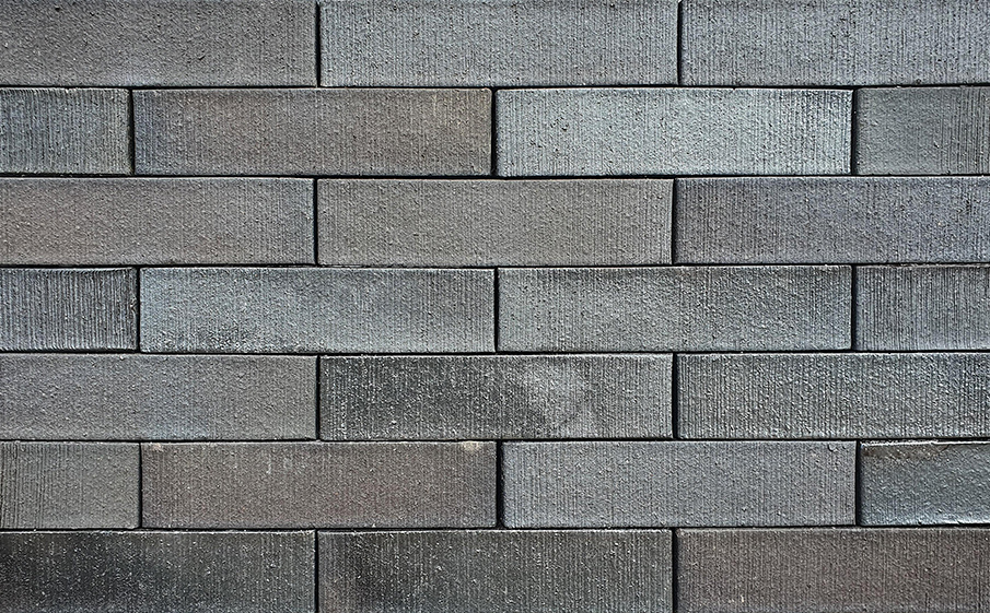 Кирпич клинкерный полнотелый Muhr 15 Schwarz-bunt Edelglanz Rauhstrich шероховатый, 210*100*50 мм