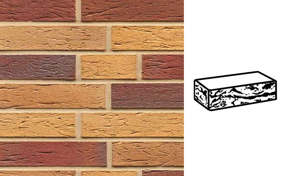 Кирпич клинкерный Muhr 19 Rubinbeige nuanciert готик, 240*115*52 мм