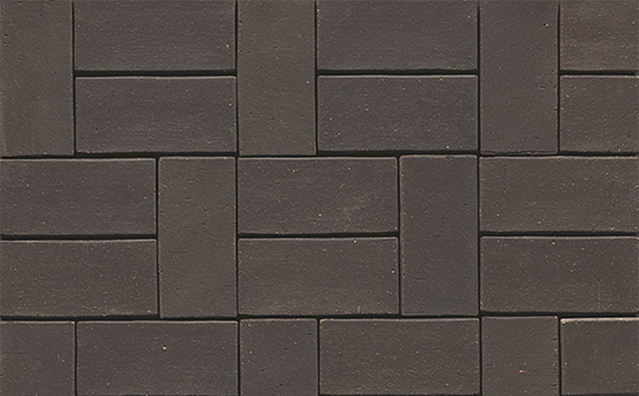 Тротуарная клинкерная брусчатка Muhr №05 Eisenschmelz Schwarzbraun, 220*105*52 мм