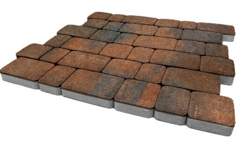 Плитка тротуарная SteinRus Инсбрук Альт Б.1.Фсм.6, Native, ColorMix Штайнрус, толщина 60 мм