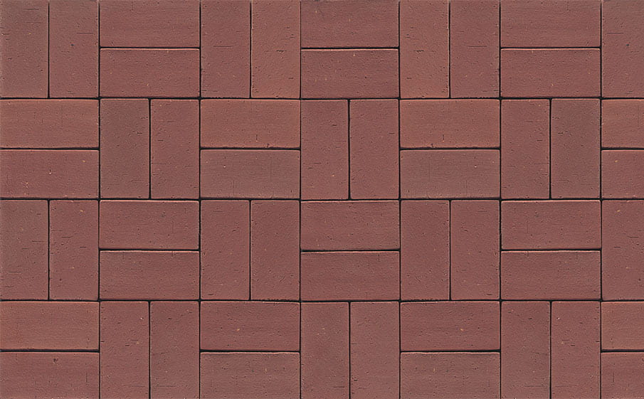 Клинкерная брусчатка Muhr №03 Naturrot, 200*100*52 мм