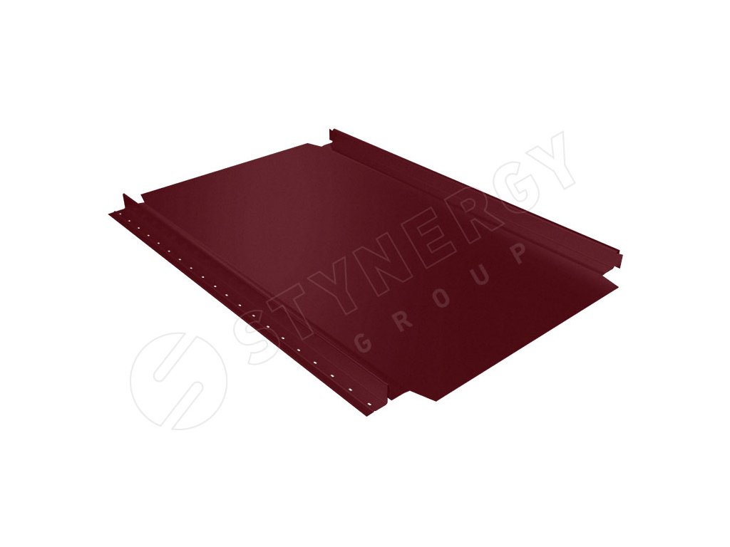 Фальцевая панель Stynergy Смарт Фальц Про CORUNDUM50® матовый, без подгиба, RAL 3005