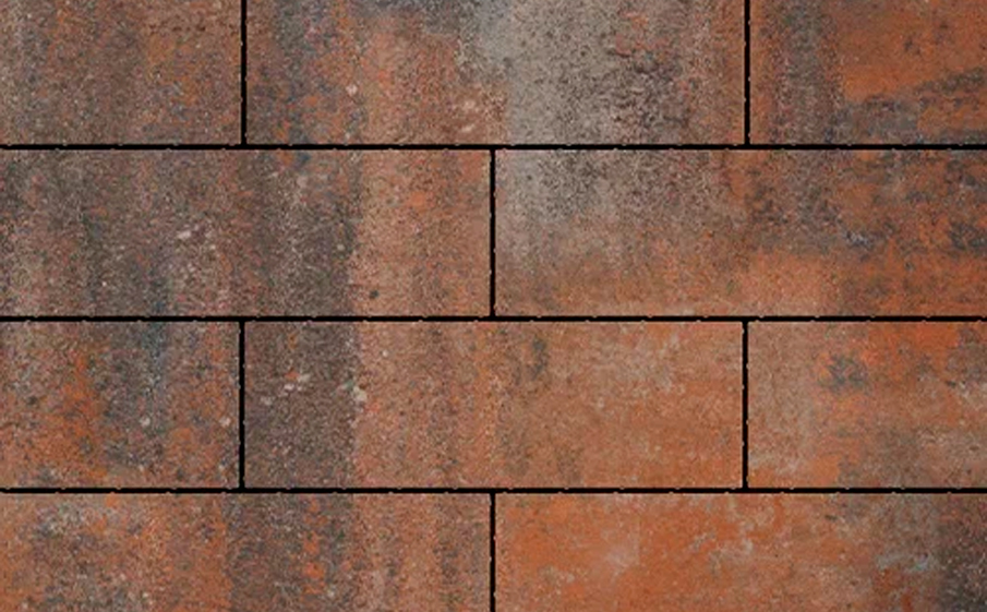 Плитка тротуарная SteinRus, Аликанте Б.2.П.8, гладкая, ColorMix Рей, 900*300*120 мм