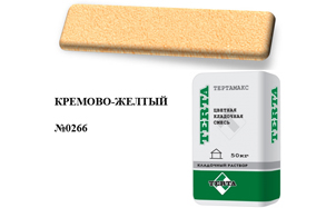 Цветной кладочный раствор TERTA ТЕРТАМАКС XL №0266 кремово-желтый 50 кг
