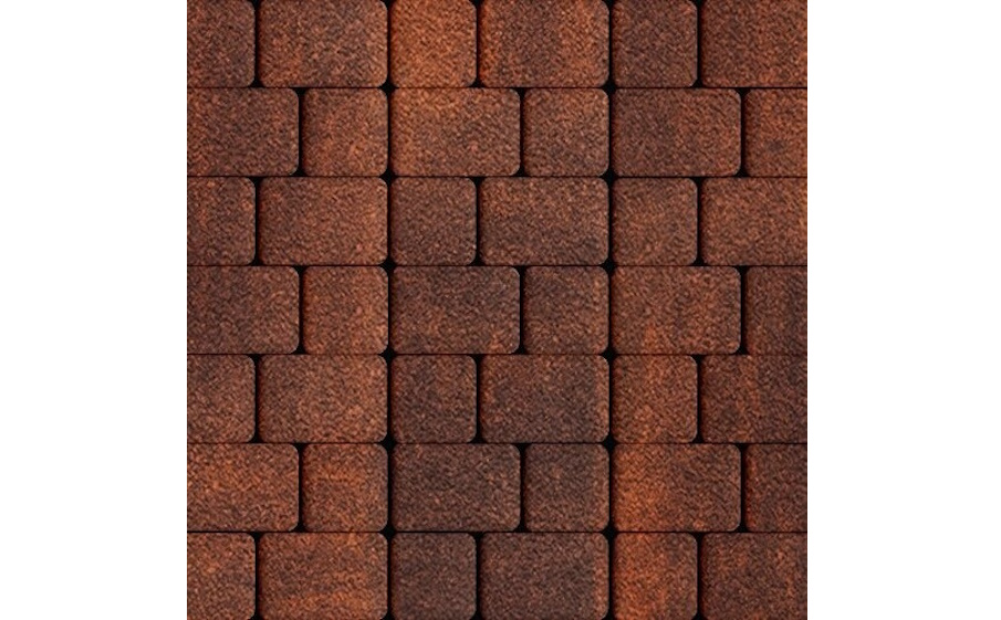 Плитка тротуарная SteinRus, Инсбрук Альт Дуо А.3(С).Фсм.4, Native, ColorMix Брук, толщина 40 мм