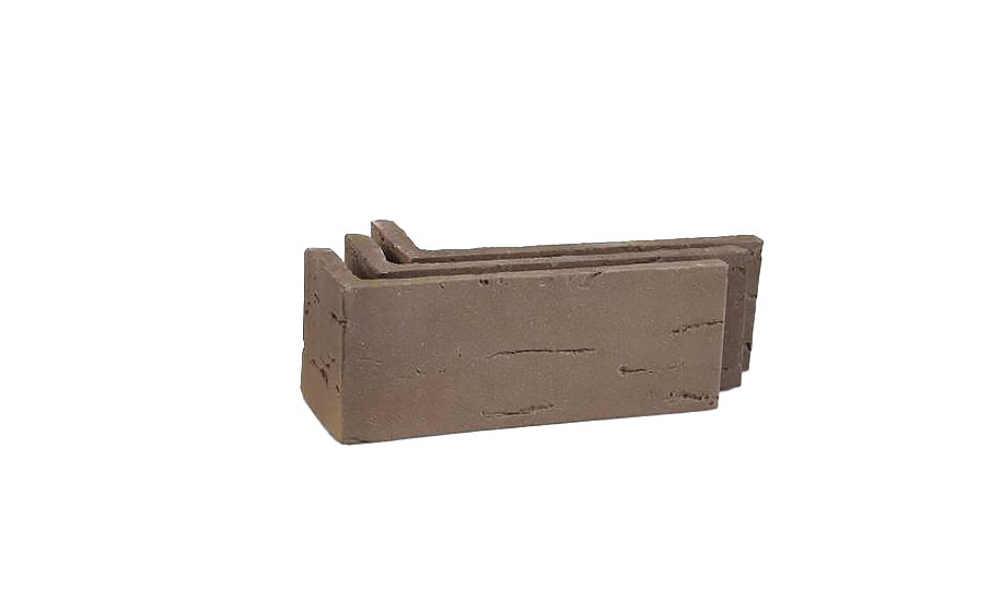 Клинкерная плитка угловая Terramatic Koro Brown АК, 185*71*60*14 мм
