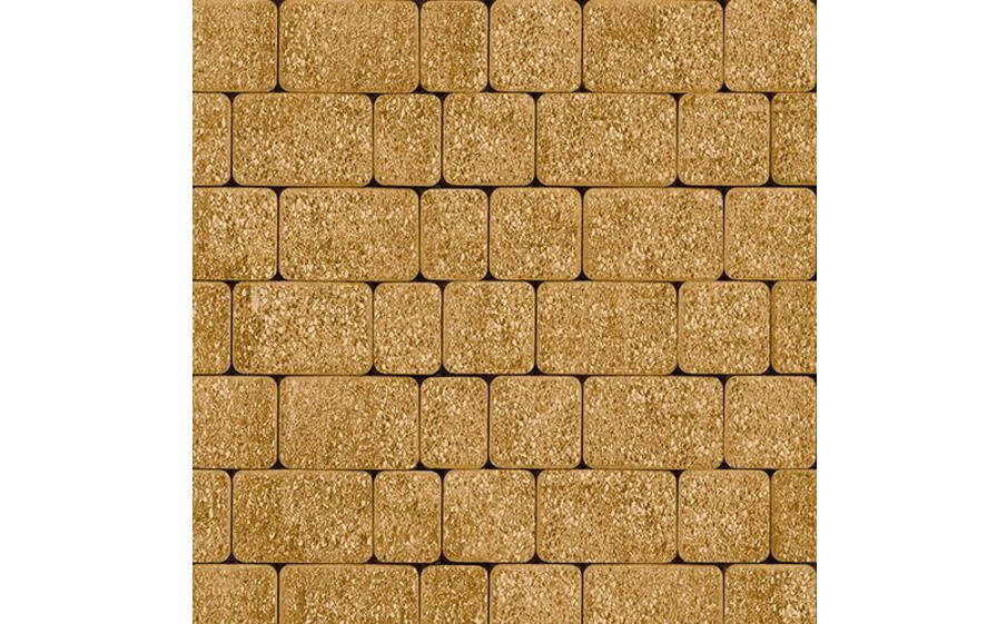 Плитка тротуарная SteinRus Инсбрук Альт Б.1.Фсм.6, Old-age, желтый, толщина 60 мм