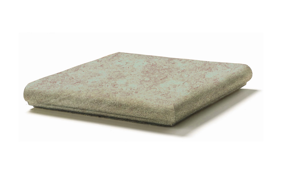 Клинкерная угловая ступень-флорентинер Gres Aragon Stone Beige, 330*330*18(53) мм