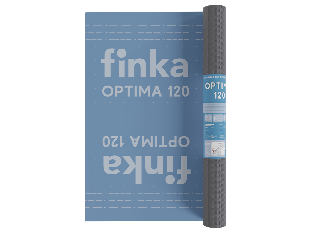 Диффузионная мембрана Finka Optima 120, 1,5*50 м, плотность 120 гр/м2