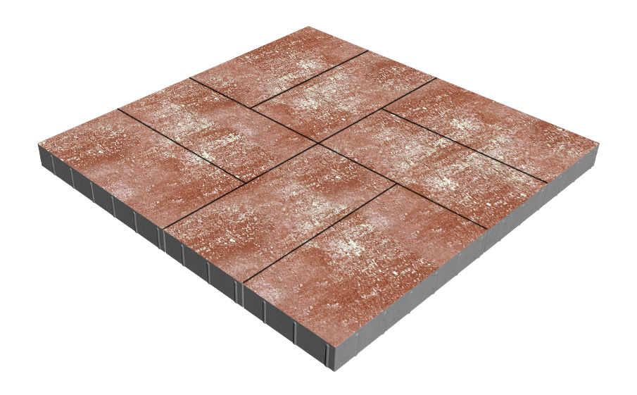 Плитка тротуарная SteinRus Парк Плейс Б.3.П.8, гладкая, Порто, 600*300*80 мм