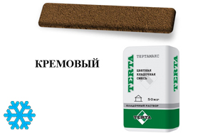 Цветной кладочный раствор TERTA ТЕРТАМАКС XL ЗИМА №0267 кремовый 50 кг