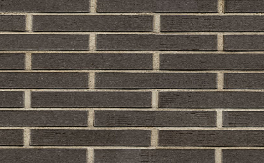 Кирпич клинкерный Muhr 05 F Eisenschmelz Schwarzbraun Fuss. фактурный, 290*90*40 мм