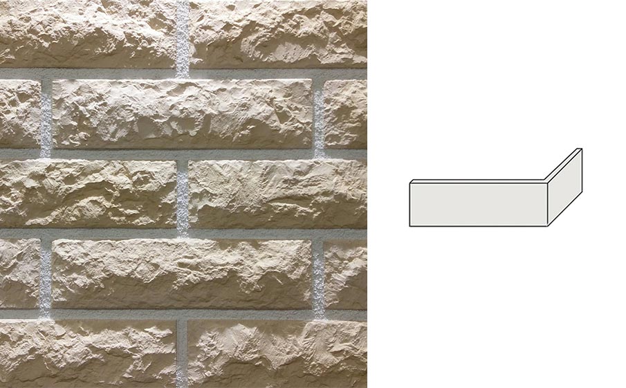 Облицовочный камень Redstone угловой элемент Marble ML-22/U, 225*70*79 мм