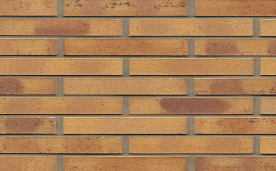 Кирпич клинкерный Westerwaelder Klinker Nr 06K Hellbraun-bunt Kohle, 290*90*40 мм