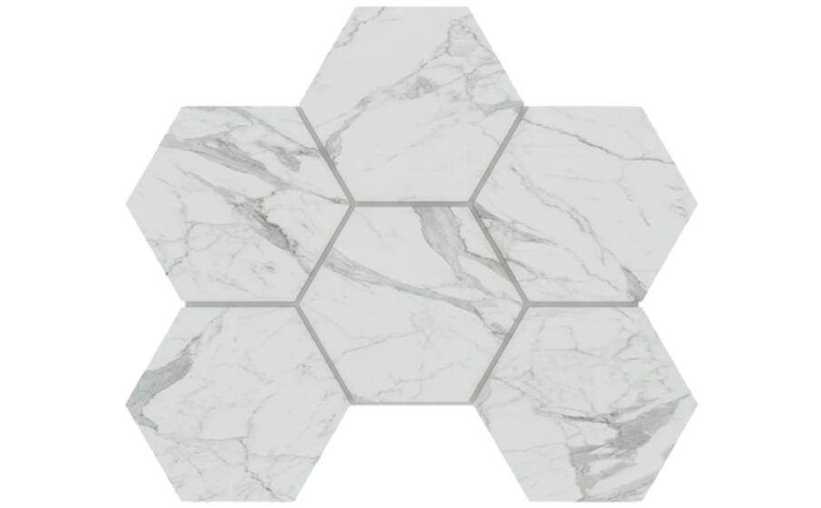 Мозаика Hexagon Estima Montis MN01, неполированный 285*250 мм