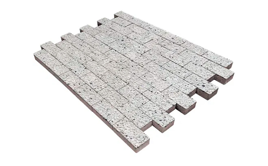 Плитка тротуарная SteinRus Прямоугольник А.6.П.4 Backwash, Мрамор, 200*100*40 мм