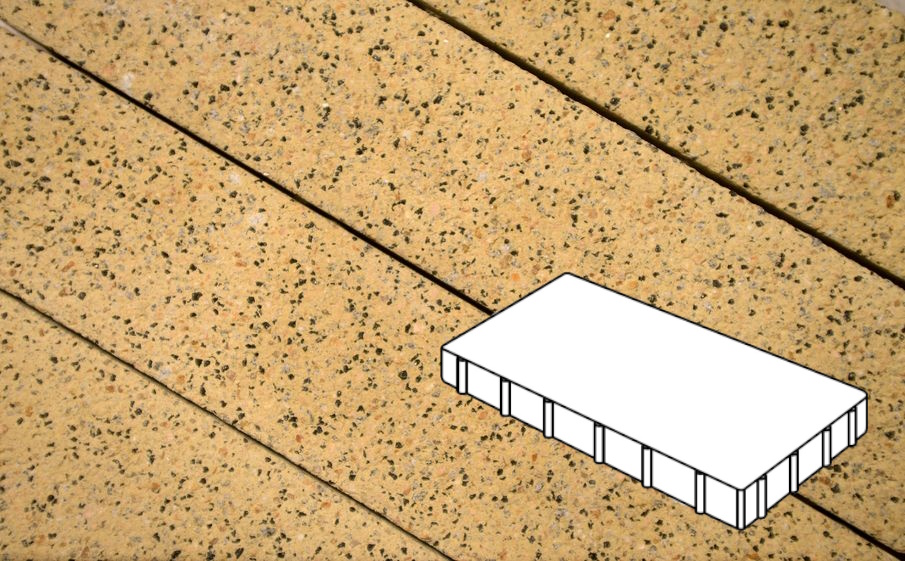 Плитка тротуарная Готика Granite FERRO, Плита Б.6.П.8, Жельтау, 400*200*80 мм