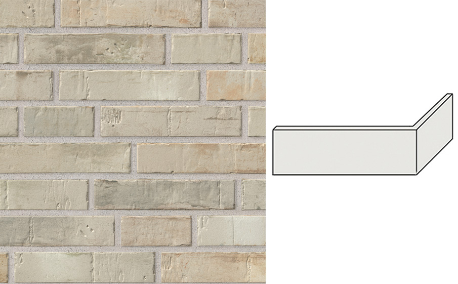 Клинкерная плитка угловая Stroeher Kontur EG, 471 beige-bunt engobiert, 240*115*71*12 мм